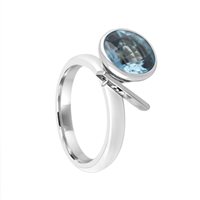 Anello Bliss Donna in Acciaio Topazio K11532-11 - 1153100